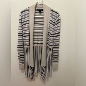 WHBM Gold Striped Duster SZ S EUC